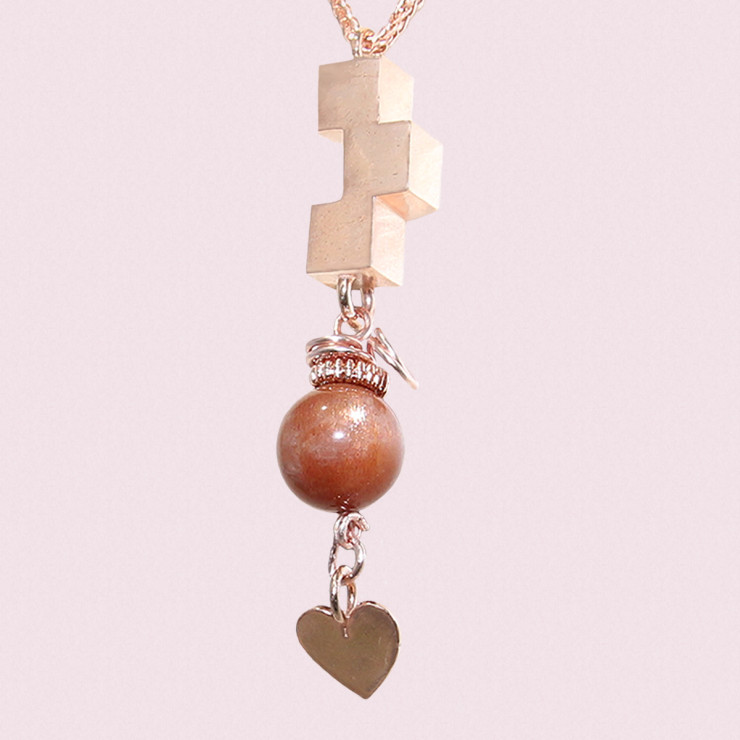 Stacking Heart of Gold Necklace